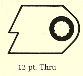12 pt. Thru internal drive diagram